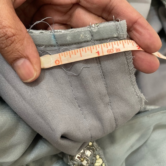 Silver Embellished Maxi Gown - Picture 9 of 10